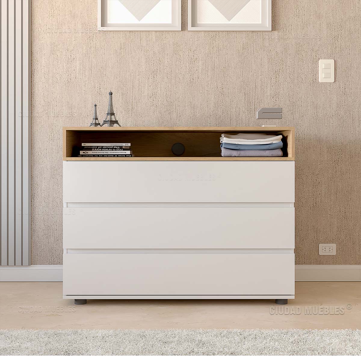 Cómoda 3 Cajones Meier