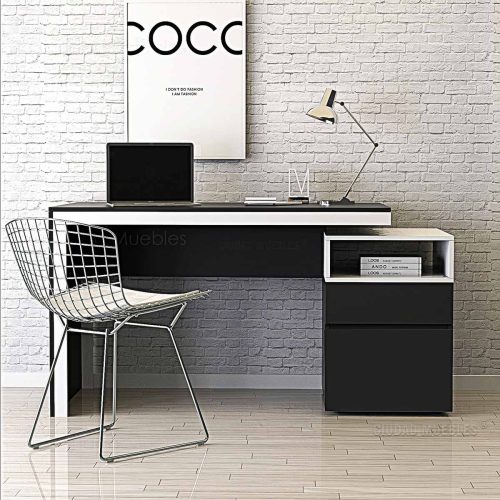 Escritorio Moderno Con Archivero Y Cajón