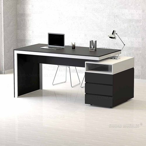 Mesa de Escritorio y Archivero doble Cara Cajones y Puerta