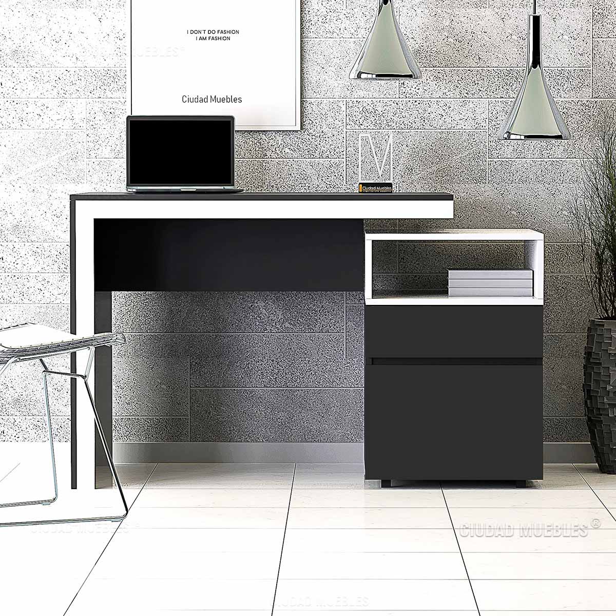 Escritorio Chico Archivero Con Cajón y Puerta