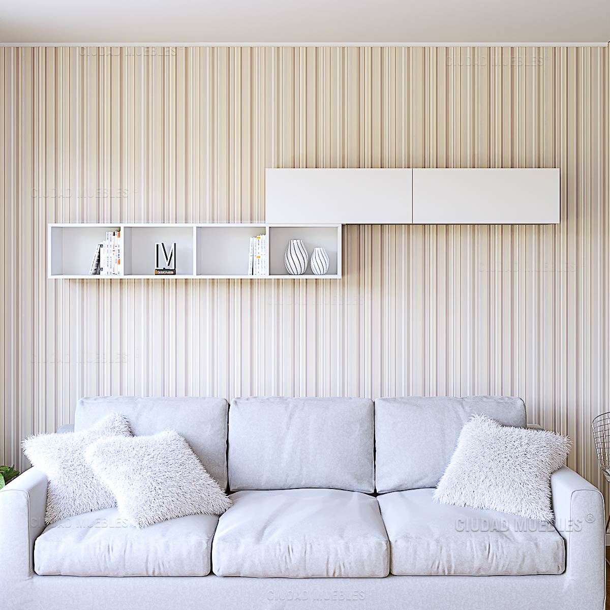 Combo Repisas Flotantes Biblioteca