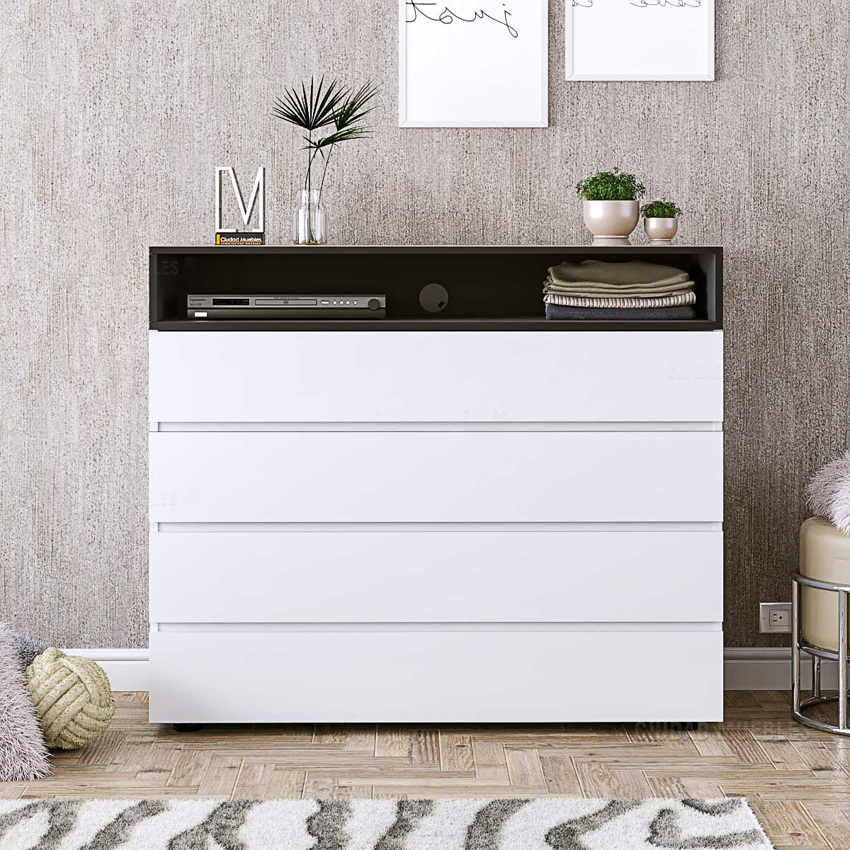 Cómoda Meier 4 Cajones