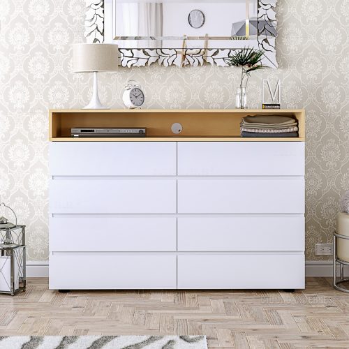 Cómoda 8 Cajones Estante