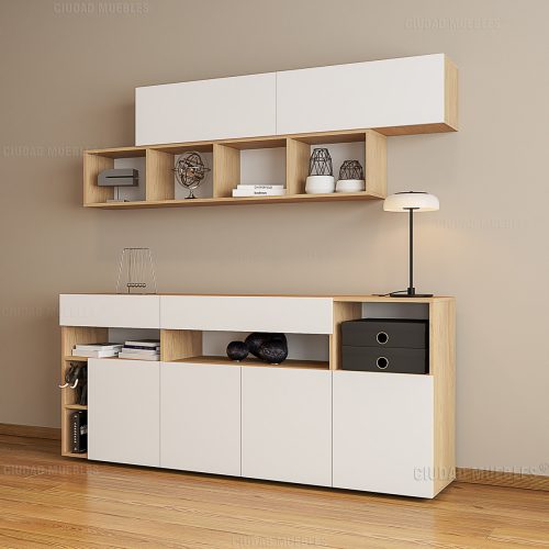 Mueble Oficina con Repisa Flotante