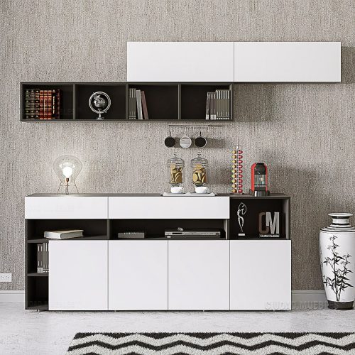 Mueble Oficina con Repisa Flotante