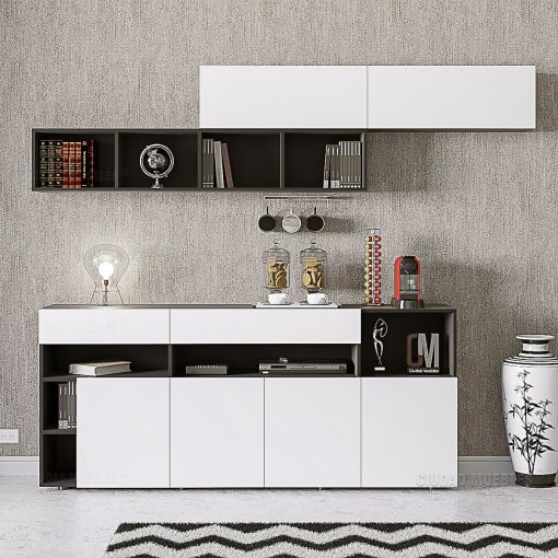 Mueble Oficina con Repisa Flotante