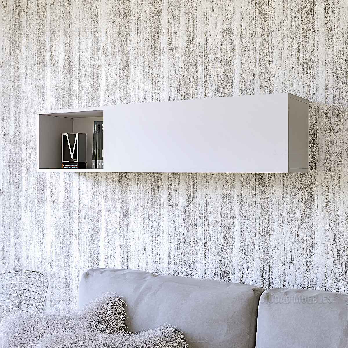 Repisa Flotante con Puerta 120Cm