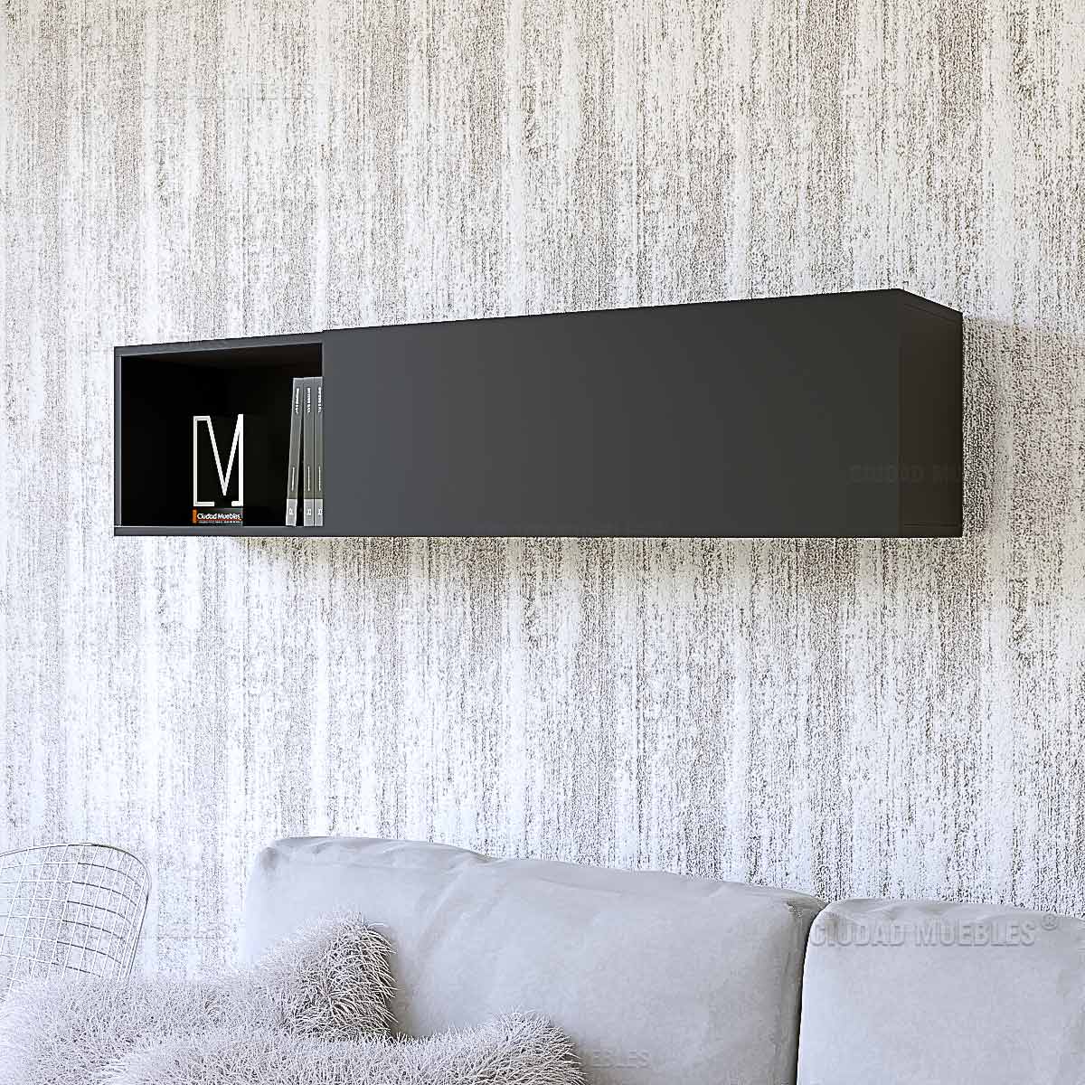 Repisa Flotante con Puerta 120Cm