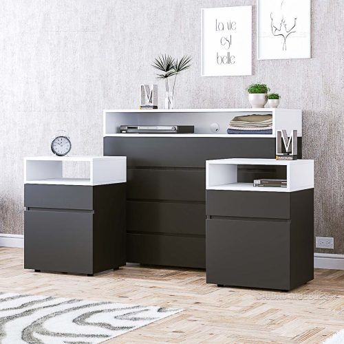 Juego de Dormitorio Cómoda+Mesa de Luz