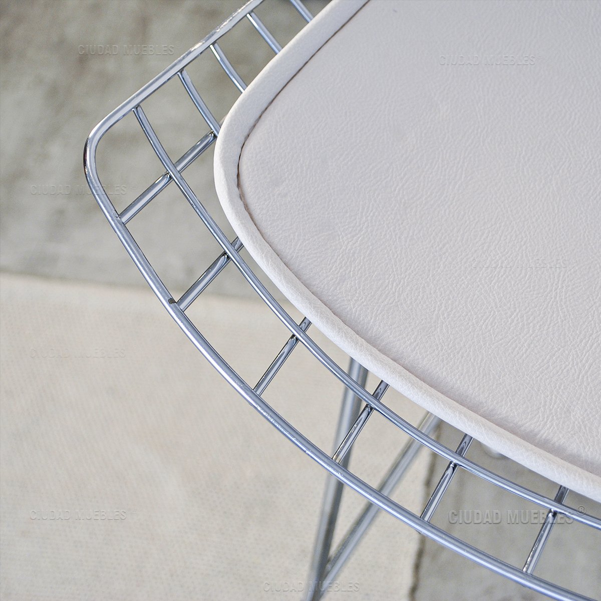 Banqueta Taburete Alto Modelo Bertoia