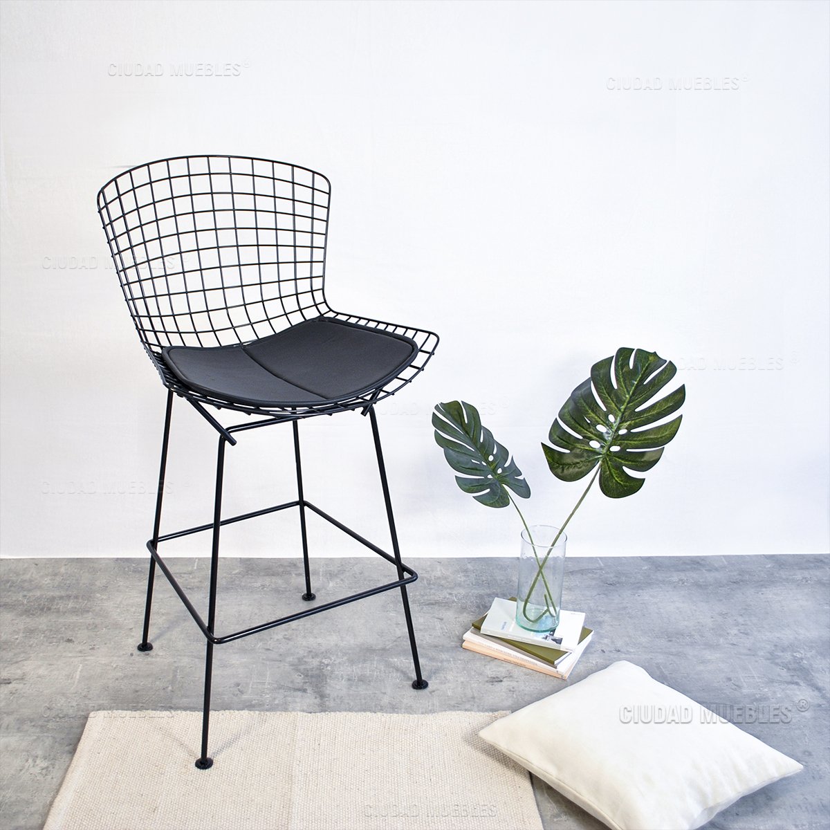 Banqueta Taburete Alto Modelo Bertoia