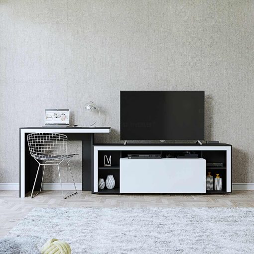 Combo de escritorio para adosar en mueble de TV