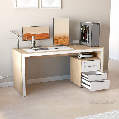 ESCRITORIO GAMER 170 CM + ARCHIVERO
