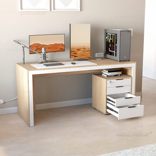ESCRITORIO GAMER 170 CM + ARCHIVERO