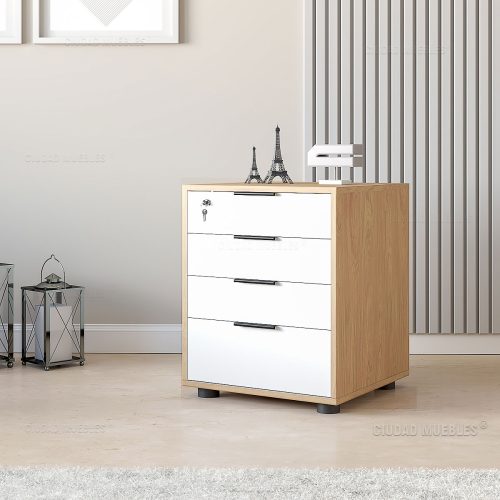 ARCHIVERO 4 CAJONES CON CERRADURA