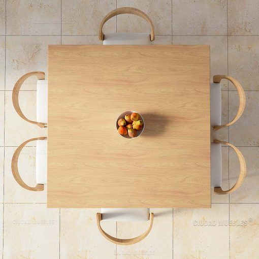 Mesa cuadrada estrella 130x130x78cm