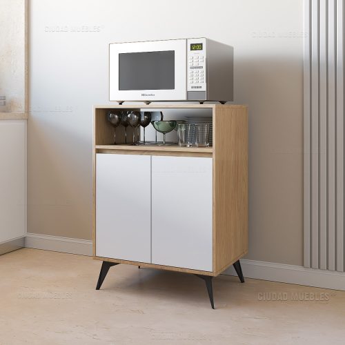 Mueble porta microondas 64x90x45cm