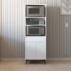Mueble porta microondas y horno 64x183x45cm