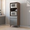 Mueble porta microondas y horno 64x183x45cm