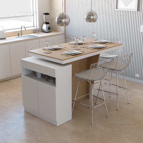 Mesa desayunador cajón