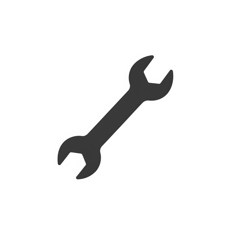 Llave inglesa fondo blanco
