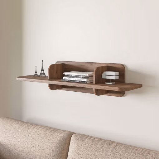 Repisa lloyd nogal 120 cm estante de melamina